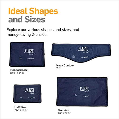 2 FlexiKold Gel Ice Packs (Standard Large: 10.5" x 14.5") - Reusable Cold Pac...