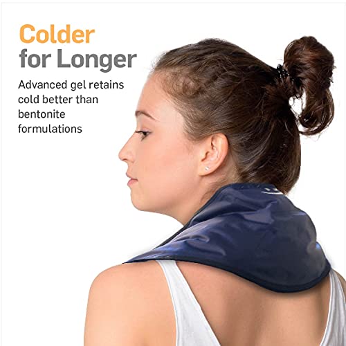 FlexiKold Gel Neck Ice Pack (23" X 8" X 5") - Reusable Cold Pack Compress (Th...