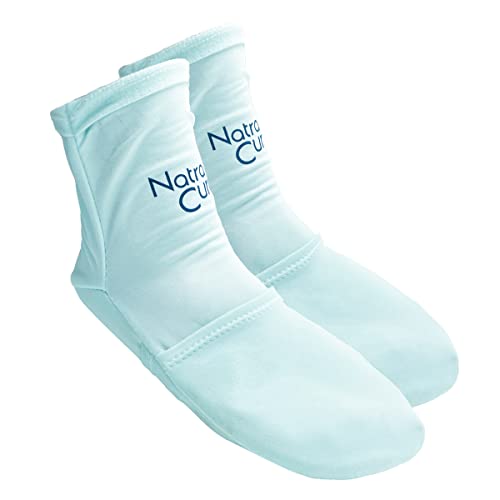 NatraCure Cold Therapy Socks - Reusable Gel Ice Frozen Slippers for Feet, Hee...