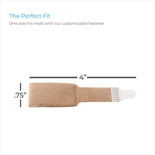 NatraCure Cushioned Toe Wraps - 6 PACK - (May help Broken Toes, Straightening...