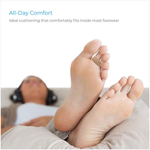 NatraCure Cushioned Toe Wraps - 6 PACK - (May help Broken Toes, Straightening...