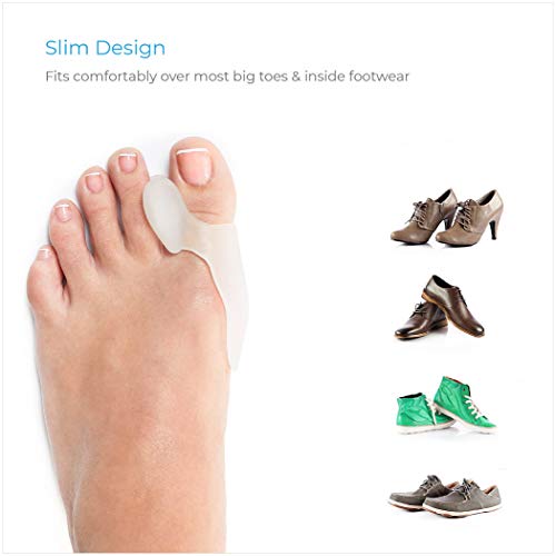 NatraCure Gel Big Toe Bunion Guards & Toe Spreaders (2 Pieces) - Pain Relief ...