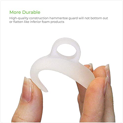 NatraCure Gel Hammer Toe Crest Pads (Left/Right) - 2 Pairs – (Toe Straighteni...