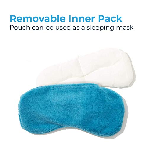 NatraCure Microwavable Weighted Warming Eye Pillow Mask – for Sinus Pain and ...