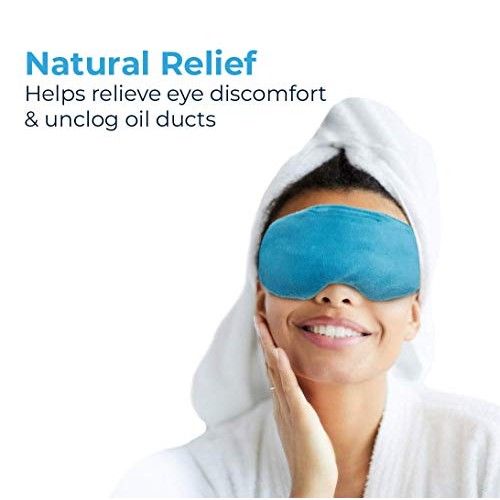 NatraCure Microwavable Weighted Warming Eye Pillow Mask – for Sinus Pain and ...