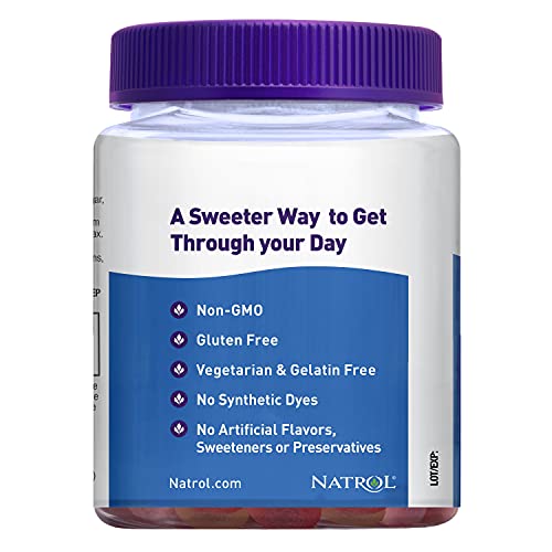 Natrol Relax+ Day Calm Daily Stress Relief Gummies, Fruit Punch Flavor, 60 Gu...