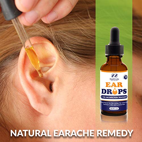 Natural Ear Drops for Ear Infection Treatment – Herbal Eardrops for Adults, C...