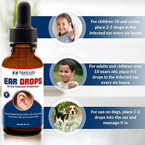 Natural Ear Drops for Ear Infection Treatment – Organic Ear Drops for Adult, ...