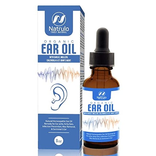 Organic Ear Oil for Ear Infections - Natural Eardrops for Infection Preventio...