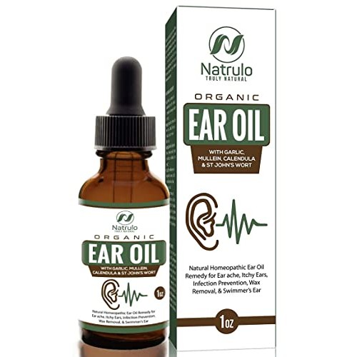 Organic Ear Oil for Ear Infections – Natural Eardrops for Infection Preventio...