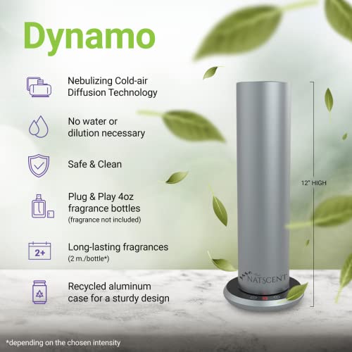 Natscent Dynamo Plug & Play Bluetooth Essential Oil Diffuser for Large Room, ...