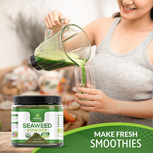 Sea Kelp USDA Organic 1 Lb - Kosher Certified Seaweed Powder - Kelp Powder Or...