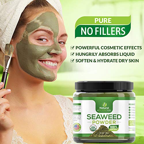 Sea Kelp USDA Organic 1 Lb - Kosher Certified Seaweed Powder - Kelp Powder Or...