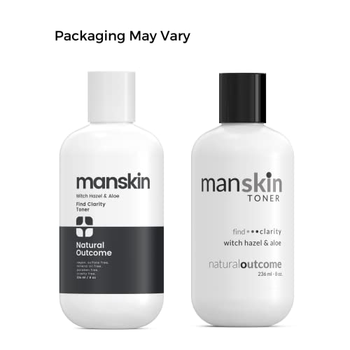 Mens Face Toner by Natural Outcome Skincare, Alcohol Free Pore Cleansing Faci...