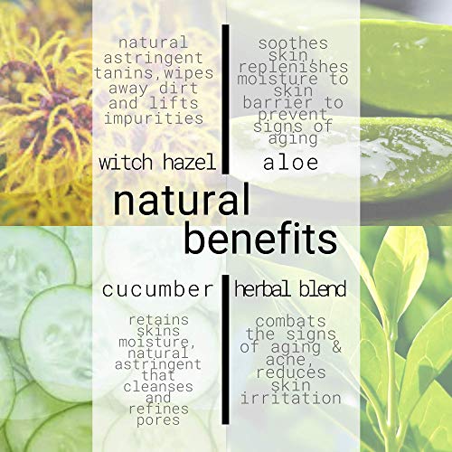 Mens Face Toner by Natural Outcome Skincare, Alcohol Free Pore Cleansing Faci...