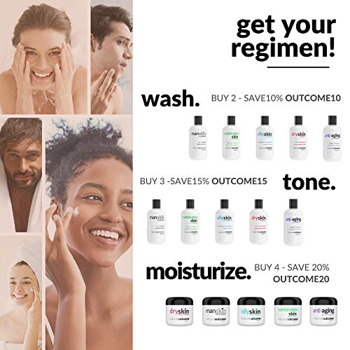 Oily Skin Control Toner for Face by Natural Outcome Skincare - Alcohol Free W...