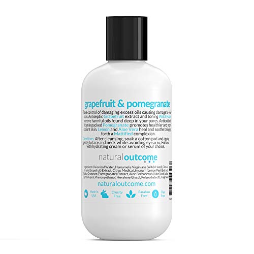 Oily Skin Control Toner for Face by Natural Outcome Skincare - Alcohol Free W...