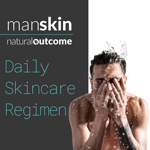 Skincare Kit for Men by Natural Outcome - Anti Aging Daily 3 Step Face Care R...
