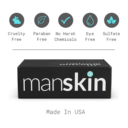 Skincare Kit for Men by Natural Outcome - Anti Aging Daily 3 Step Face Care R...