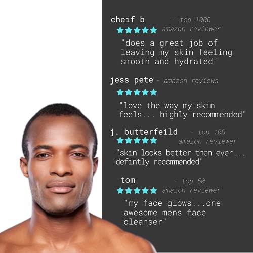 Skincare Kit for Men by Natural Outcome - Anti Aging Daily 3 Step Face Care R...