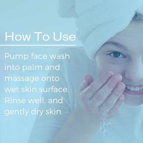 Teen Skin Gentle Foaming Face Wash by Natural Outcome Skin Care - Boys & Girl...