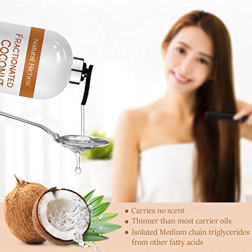 Fractionated Coconut Oil Relaxing Massage Oil liquid carrier oil for diluting...