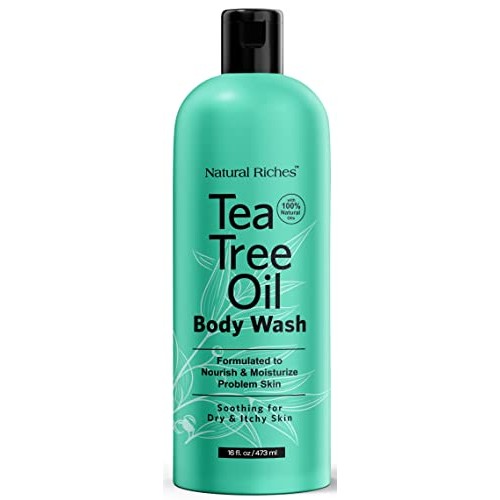 Natural Riches Tea Tree Body Wash - Body Soap to Fight Jock Itch, Itchy Skin,...