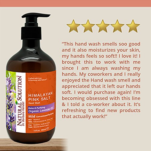 Natural Solution Himalayan Pink Salt Liquid Hand Soap,Relax & Purifying,Laven...