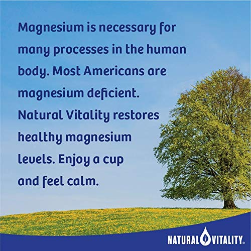 Natural Vitality Calm, Magnesium Citrate Supplement, Anti-Stress Drink Mix Po...