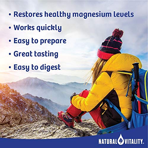 Natural Vitality Calm, Magnesium Citrate Supplement, Anti-Stress Drink Mix Po...