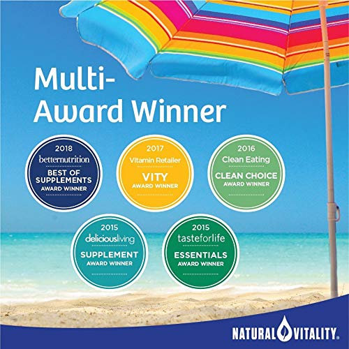 Natural Vitality Calm, Magnesium Citrate Supplement, Anti-Stress Drink Mix Po...