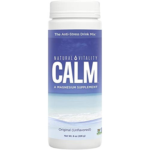 Natural Vitality Calm, Magnesium Citrate Supplement, Anti-Stress Drink Mix Po...