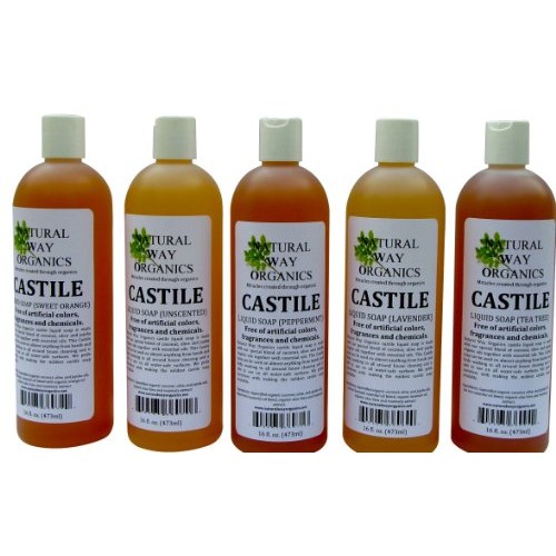 Natural Way Organics Ultra Mild Sweet Orange Castile Soap - Perfect for Natur...