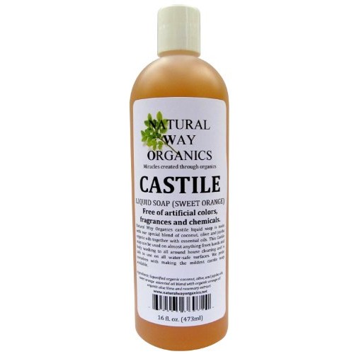 Natural Way Organics Ultra Mild Sweet Orange Castile Soap - Perfect for Natur...