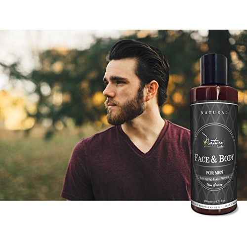 Aftershave & Body Cream for Men. Natural and Organic. Anti-Aging & Sun Protec...