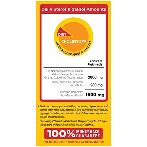 Nature Made CholestOff Complete, Dietary Supplement for Heart Health Support,...