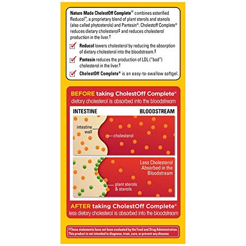 Nature Made CholestOff Complete, Dietary Supplement for Heart Health Support,...