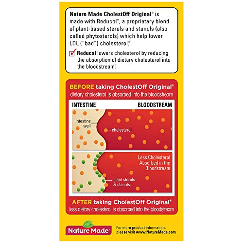 Nature Made CholestOff Original Caplets, 120 Count for Heart Health