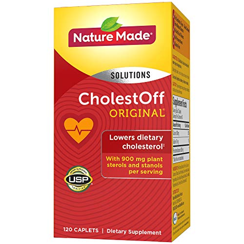 Nature Made CholestOff Original Caplets, 120 Count for Heart Health