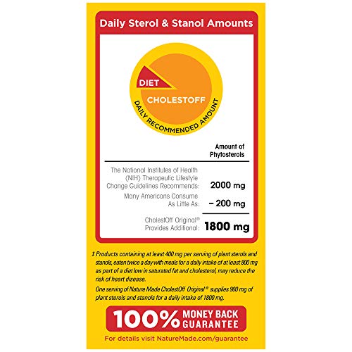 Nature Made CholestOff Original Caplets, 120 Count for Heart Health