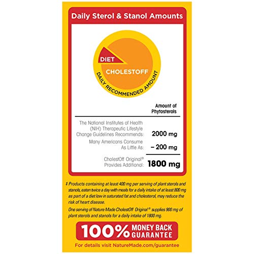 Nature Made CholestOff Original Caplets, 120 Count for Heart Health