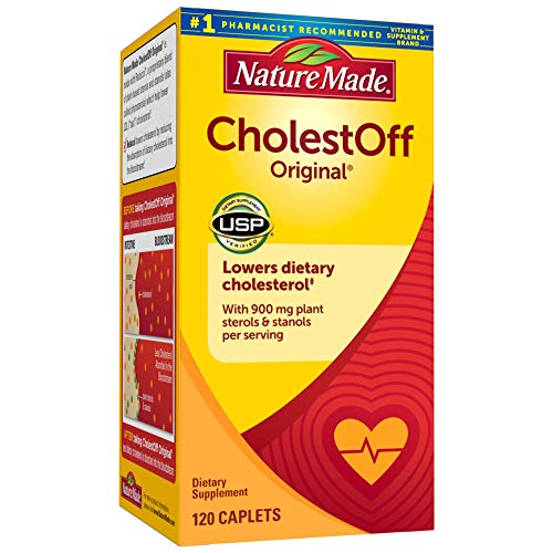 Nature Made CholestOff Original Caplets, 120 Count for Heart Health