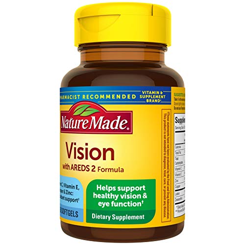 Nature Made Vision with AREDS 2 Formula, Eye Vitamins with Lutein & Zeaxanthi...