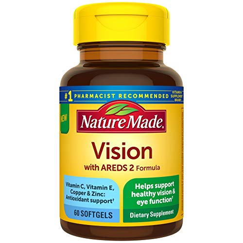 Nature Made Vision with AREDS 2 Formula, Eye Vitamins with Lutein & Zeaxanthi...