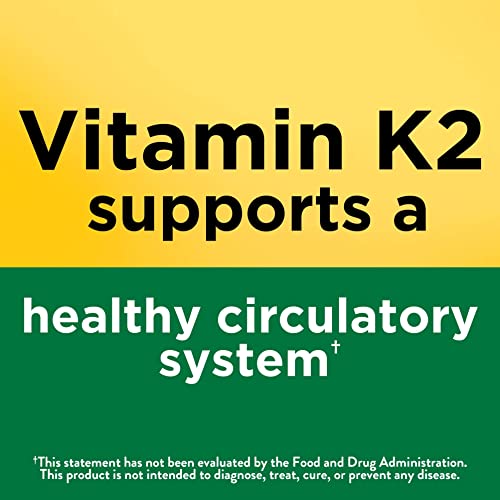 Nature Made Vitamin K2 100 mcg, Dietary Supplement for Bone Support, 30 Softg...
