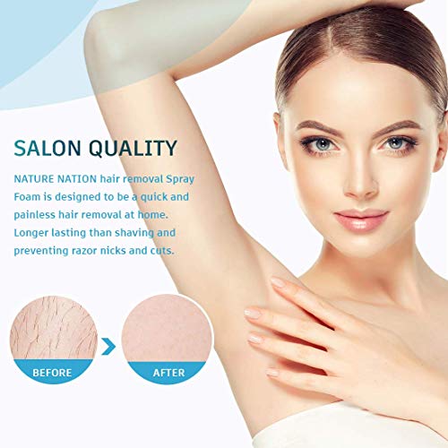 Hair Removal Spray Foam- Nature Nation Hair Removal Cream - Newest Formula wi...