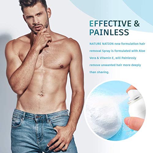 Hair Removal Spray Foam- Nature Nation Hair Removal Cream - Newest Formula wi...