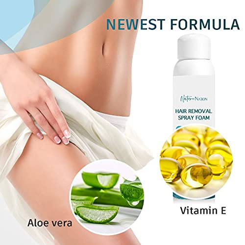 Hair Removal Spray Foam- Nature Nation Hair Removal Cream - Newest Formula wi...