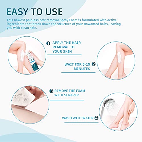 Hair Removal Spray Foam- Nature Nation Hair Removal Cream - Newest Formula wi...