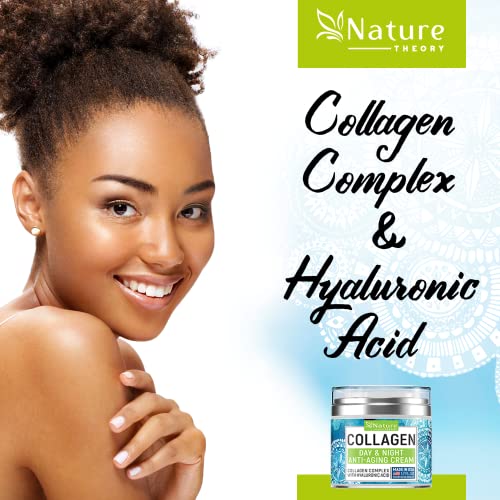 Collagen Cream - Anti Aging Face Moisturizer - Day & Night - Made in USA - Na...